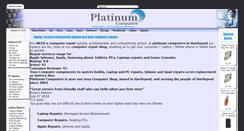Desktop Screenshot of platinumcomputers.biz