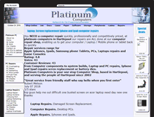 Tablet Screenshot of platinumcomputers.biz